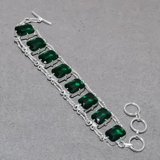 Facettiertes Chromdiopsid Kissen Form Edelstein Handarbeit Geschenk Schmuck A...