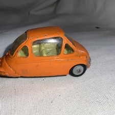 Corgi Toys 233 Heinkel Kabinenroller orange Vintage Spielzeugauto