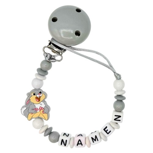 Schnullerkette mit wunschnamen - schnullerkette,