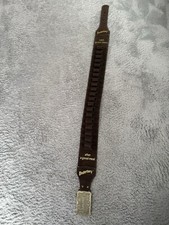 Underberg Gürtel Wandbehang Munitionsgurt  Ledergürtel Braun v. Underbergkapseln