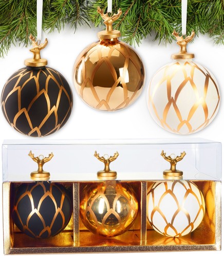 Glas weihnachtskugeln - 3,