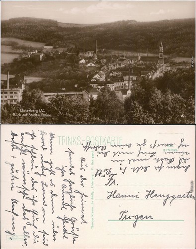 Ansichtskarte elsterberg - ansichtskarte,
