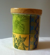 Porzellandose Holzdeckel