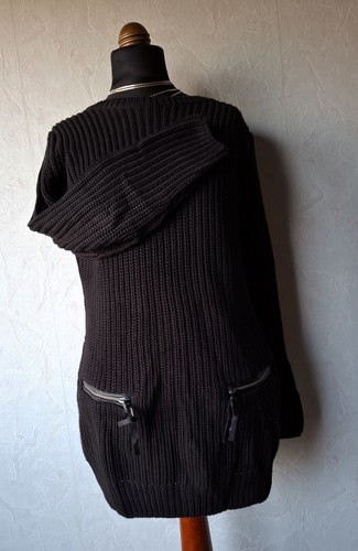 Damen pullover schwarz - damen, schwarz-gothic