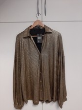 Gold/Glitzer-Bluse für Party