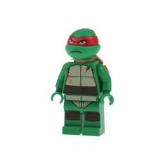 1x Lego Minifigur Ninja Turtles Raphael grün Maske rot Panzer 79105 79102 tnt015