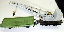Spur HO Fa.Dietzel  Kran mit Kranschutzwagen