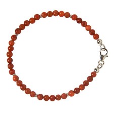 Schaum-Koralle Armband 925 Silber Korallenarmband Z212