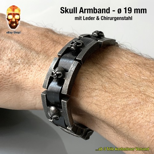 Skull armband edelstahl - armband,