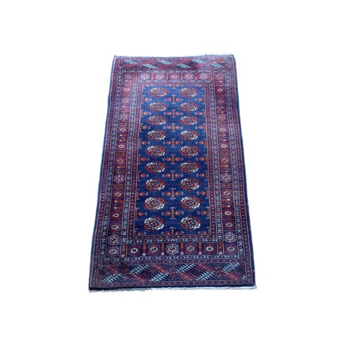 Blauer feiner handgeknüpfter - blauer,