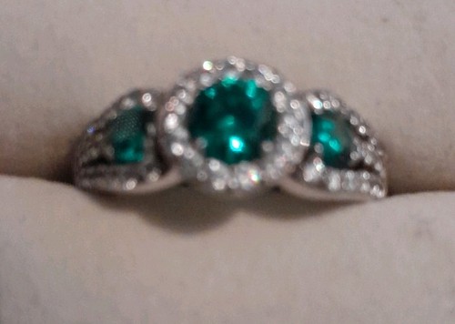 Sterling silber smaragd - sterling,