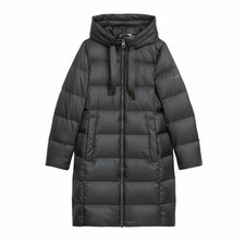 MARC O`POLO Daunenmantel mit Kapuze in Night Grey Melange NEU