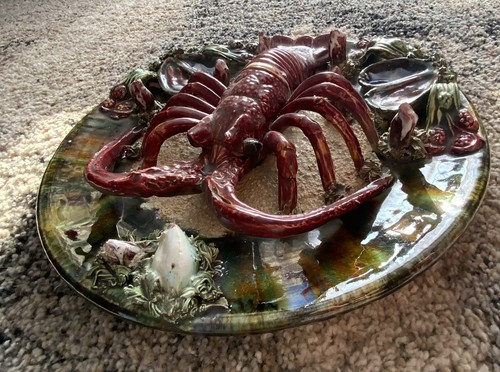 Vintage majolika palissy ware - vintage,
