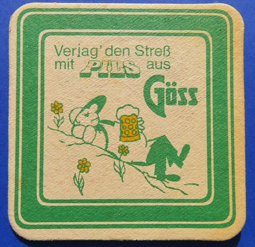 Bierdeckel gösser pils - bierdeckel,
