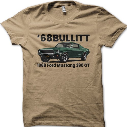 Bullitt movie shirt mustang - t-shirt,