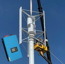 5KW 48V Vertikale Windkraftanlage 3Phasen Windgenerator mit Grid Wechselrichter