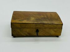 ANTIKE SCHATULLE AUS HOLZ MAHAGONI FURNIERT 19-TES JHDT DOKUMENTEN KISTE
