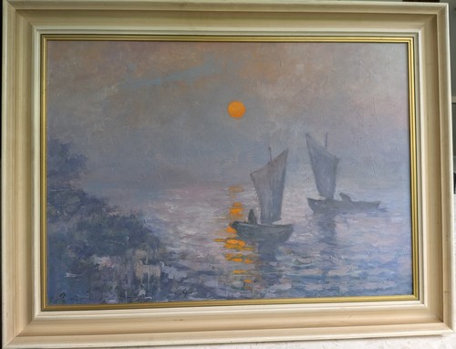ölbild gemälde undeutlich - Ölbild,