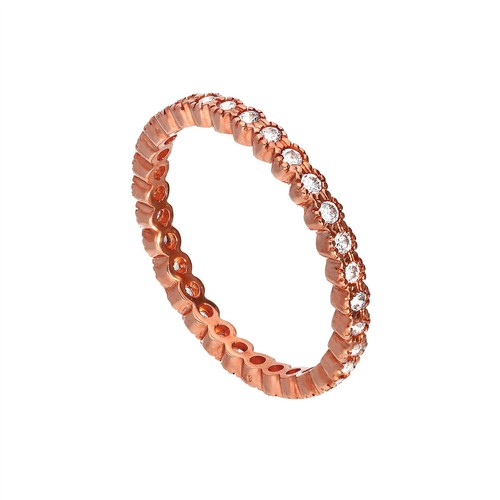 Rotgold klar cz kristall - rotgold,