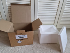 Styroporbox Thermobox XS / 30 x 28 cm / 4,5 cm Wand / Kühlen Wärmen Transportbox