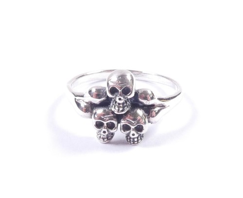 Totenkopf ring knochen - totenkopf,