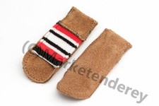 2er-Set FINGERSCHUTZ mit Kappe, echtes Leder,   Nagelneu!