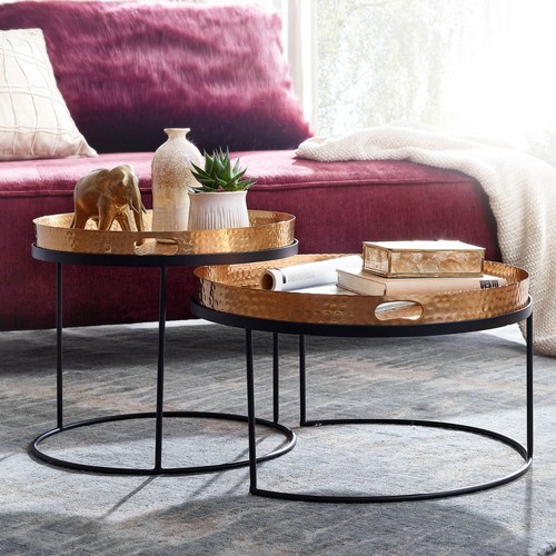 Couchtisch finebuy 2er set - couchtisch,