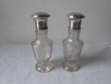 Antikes Paar Kristall und Silber Streuflaschen. Schweden 1831. Shaker. XIX.