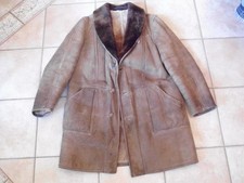 Herren LammfellMantel Große 54 braun, Original Leder Nübler, Bicolor