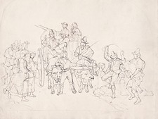 Farmers ox carts bagpipe