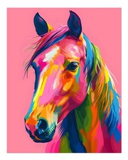 Lebendige Pferde-Wandkunst