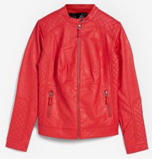 Lederimitat Biker-Jacke Gr. 34