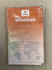 JEEP WRANGLER YJ 2,5L 89-90 BETRIEBSANLEITUNG BORDBUCH GEBRAUCHT 81-326-0050 !!!