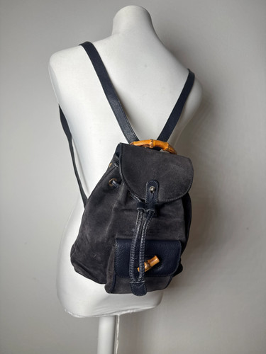 Vintage gucci leather backpack - gucci,