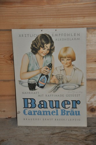 Altes brauereischild bauer - brauereischild,