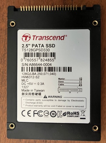 Transcend 128gb pata ide - 128gb, 2,5"