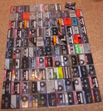 MUSIKKASSETTEN - KONVOLUT, 110 Stück, MC tape Kassette BASF, TDK, ORWO, FUJI, ..