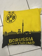 BVB Kissen Borussia Dortmund Kuschelkissen Skyline BVB Logo BVB Fanartikel gelb