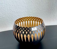Teelichthalter schwarz gold - teelichthalter, schwarz/gold