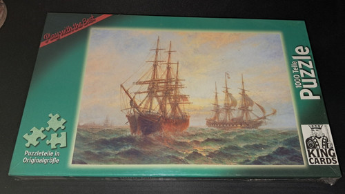 King cards puzzle - cards, 1000