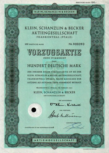 Klein schanzlin becker - klein,,
