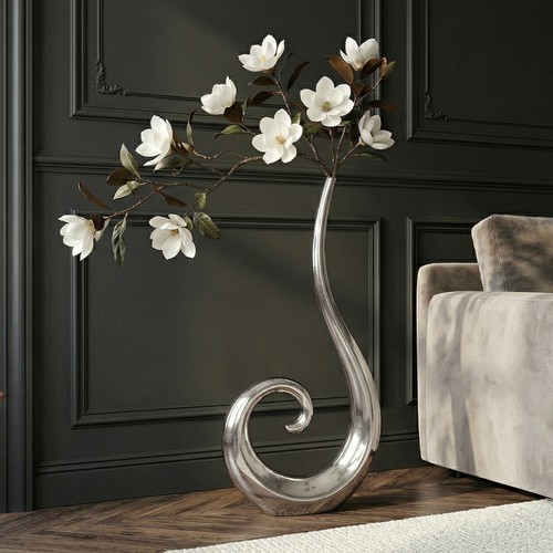 Große metall vase wave - vase, xl