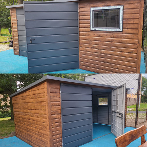 Blechgarage 4x3m stahlgarage - blechgarage,