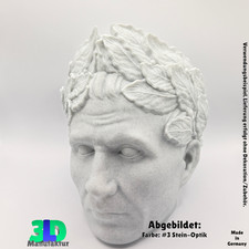 Kopfhörerständer Julius Cäsar Design – Headset Halter Büste Ständer Römisch Deko