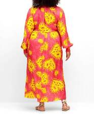 MISS GOODLIFE Damen Maxikleid 'PEACE', pink-bedruckt