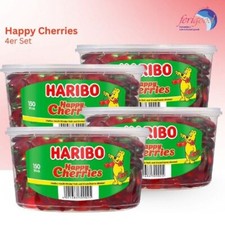Haribo  Happy Cherries  mit 4 x 150 Stück in der Dose