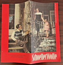 "113 neue Modelle aus Schoeller Wolle" Modellheft III, Schnittmuster 50er Jahre