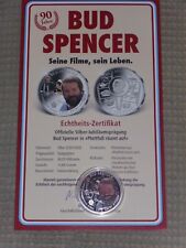 Medaille - Bud Spencer, Plattfuß räumt auf, Silber, mit Zertifikat und Schild