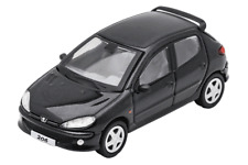 DCT 123 Peugeot 206 schwarz Maßstab 1:64 Modellautos