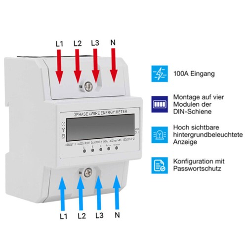 Drehstromzähler phasen 400v - drehstromzähler,